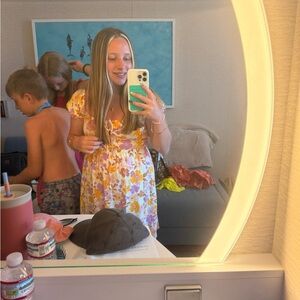 Billabong Floral Mini Dress - Yellow and White